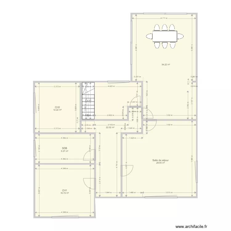 Maison Bonbon. Plan de 