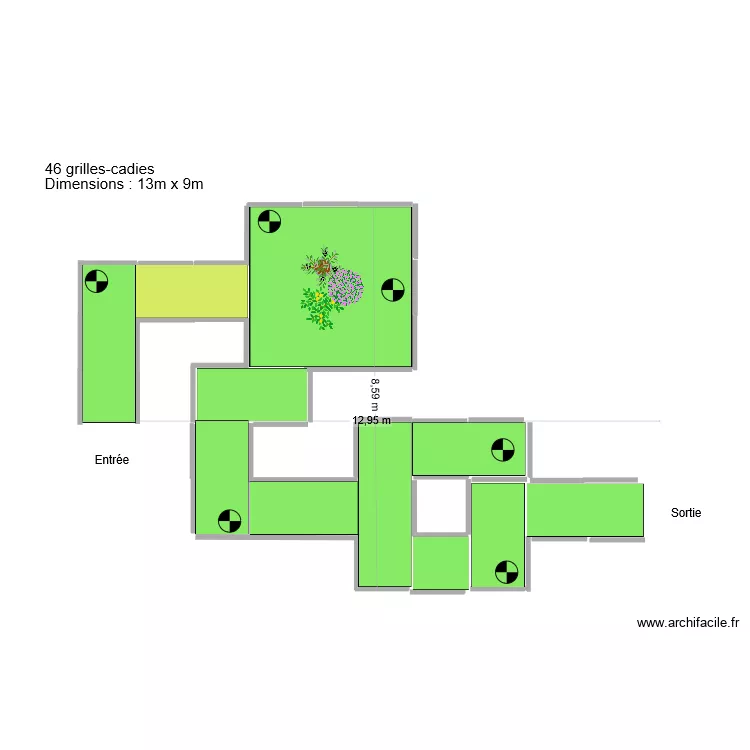 Labyinthe petit. Plan de 