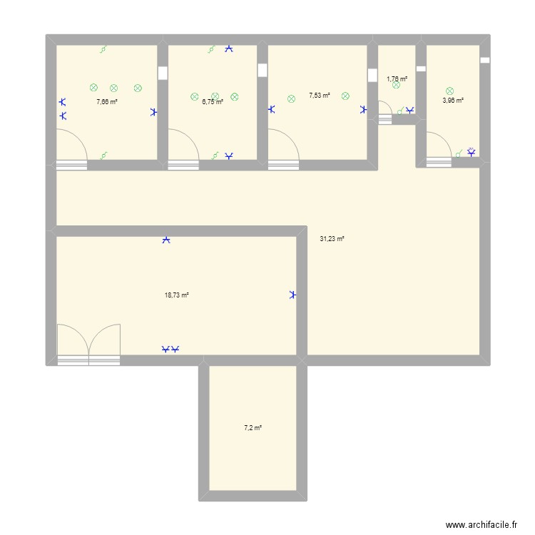 maison. Plan de 0 pièce et 0 m2