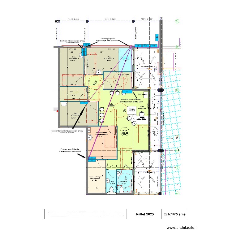 Local médical KHOUANI Malek . Plan de 0 pièce et 0 m2