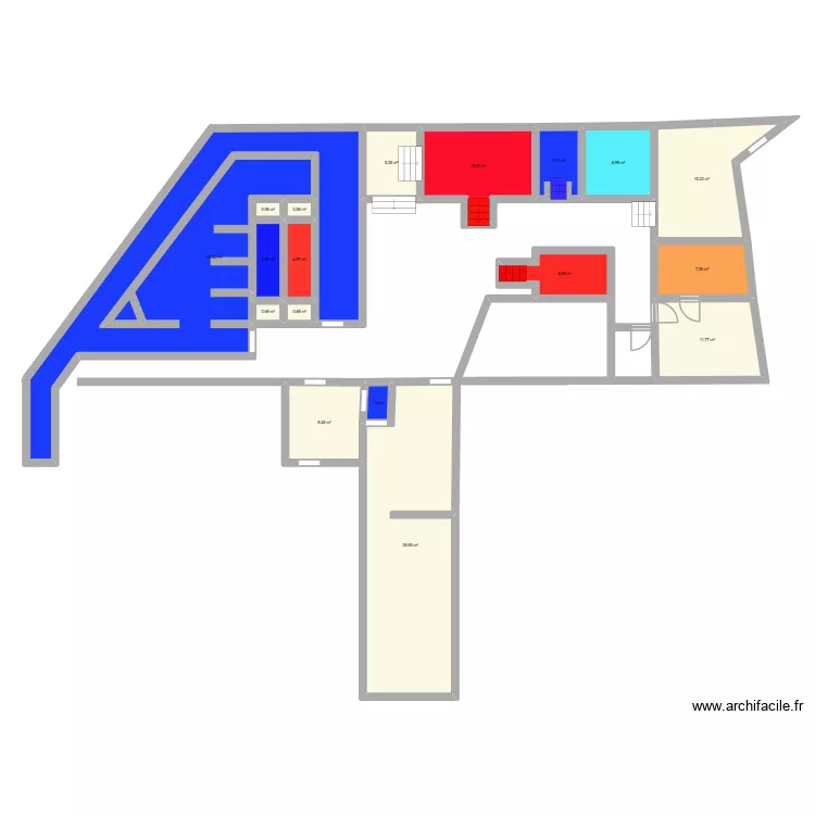 spa les bains. Plan de 