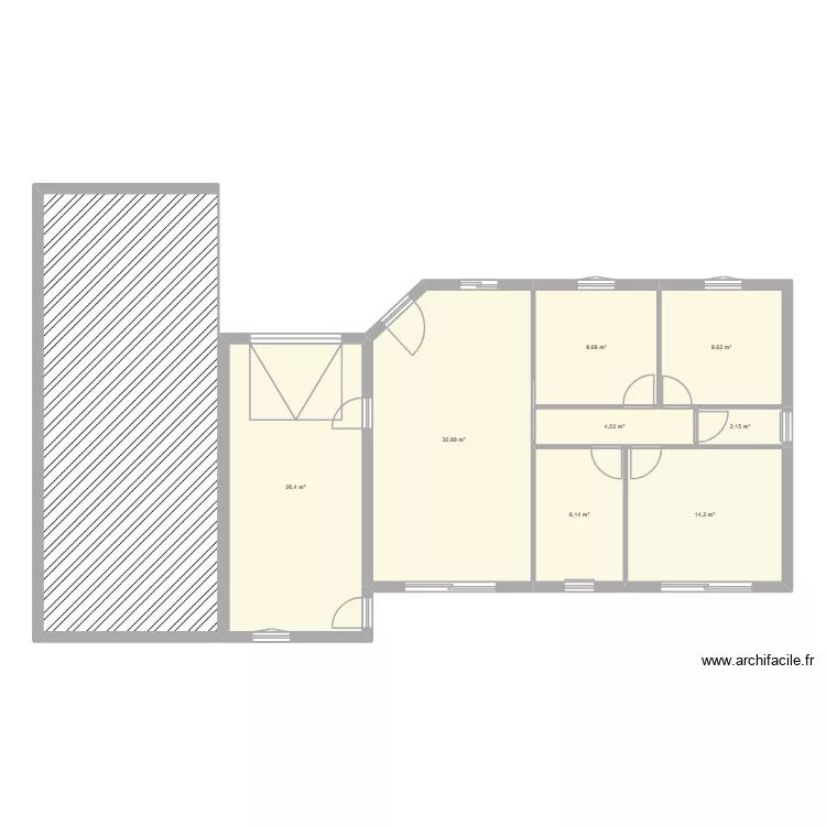plan avril 1. Plan de 9  et 158 m²