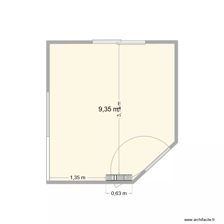 cuisine. Plan de 1 et 9 m² cuisine. Plan de 1 et 9 m²
