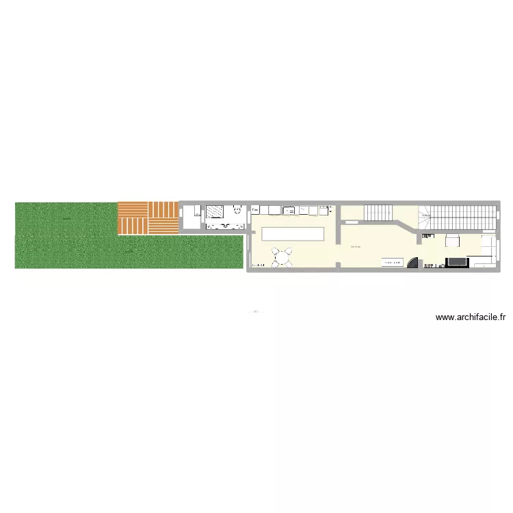 Salon - AS IS. Plan de 