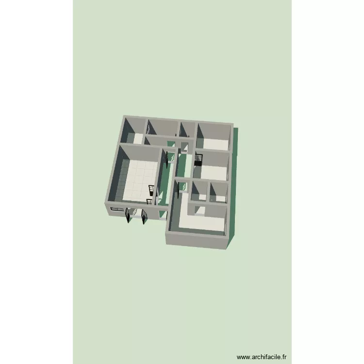 Ma maison 3P Bké. Plan de 8 Pièces et 72 m² Ma maison 3P Bké. Plan de 8 Pièces et 72 m²