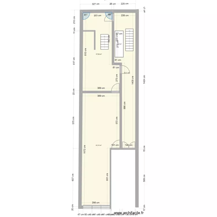 Plan. Plan de 4 Pièces et 94 m² Plan. Plan de 4 Pièces et 94 m²
