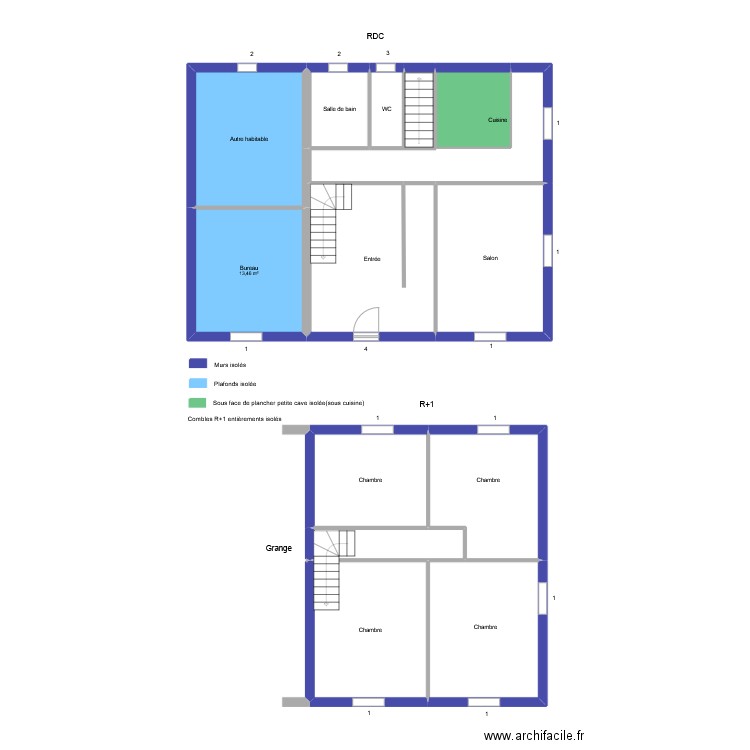 MAZET Mathilde. Plan de 13 pièces et 146 m2