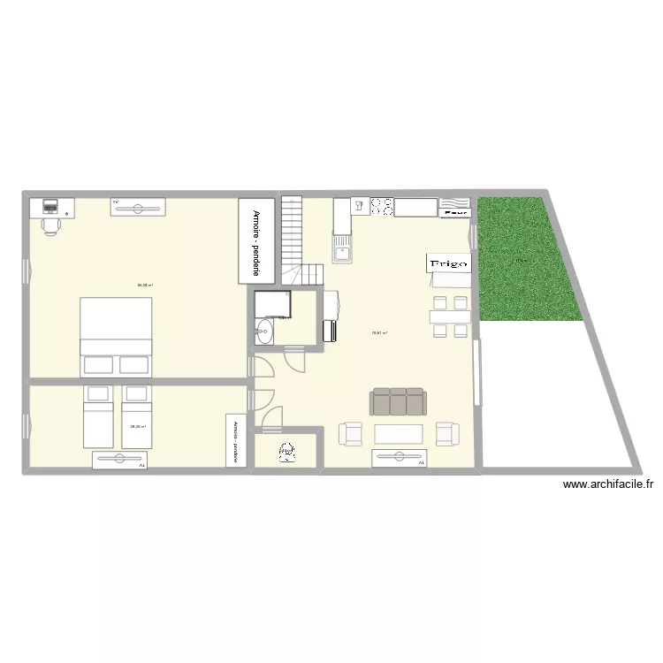 les gites d'alex'saulx'dra. Plan de 5 et 179 m² les gites d'alex'saulx'dra. Plan de 5 et 179 m²