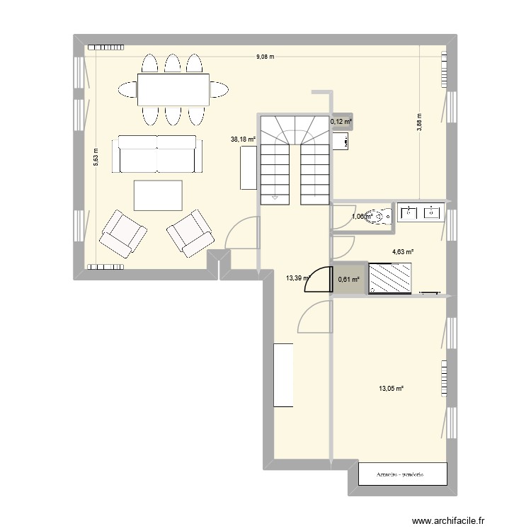Paillard - Issy modifi&eacute; sdb2. Plan de 0 pièce et 0 m2