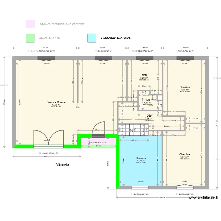 ML24017489 . Plan de 17 pièces et 192 m2