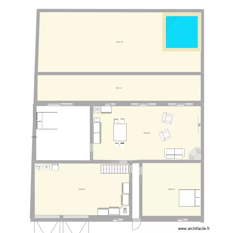 rdc avec terrasse. Plan de 6 et 250 m² rdc avec terrasse. Plan de 6 et 250 m²