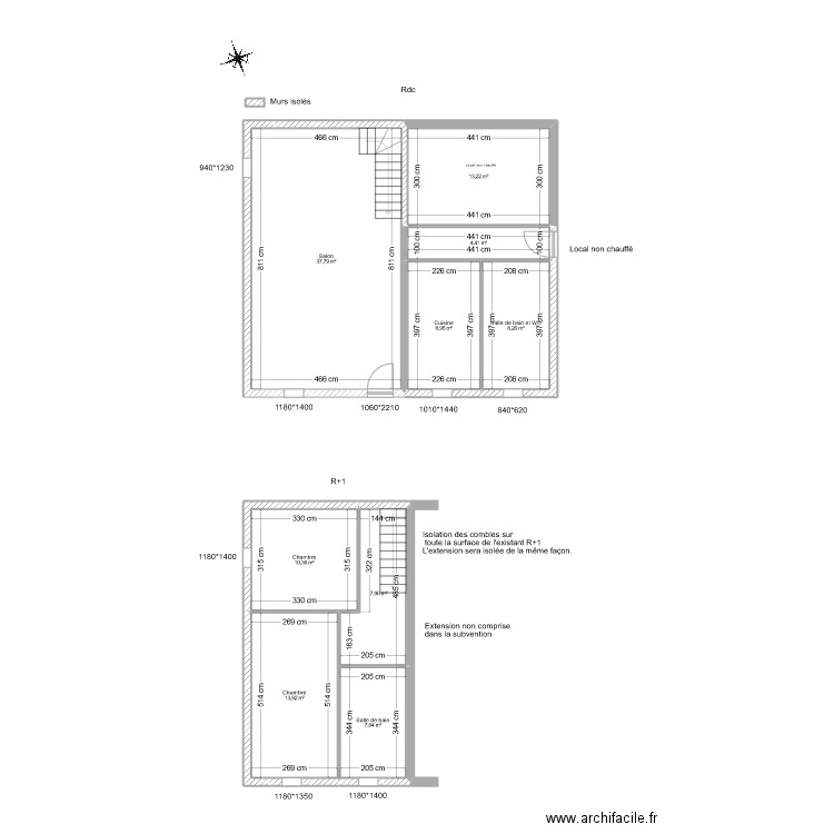 MANITE. Plan de 9 pièces et 112 m2