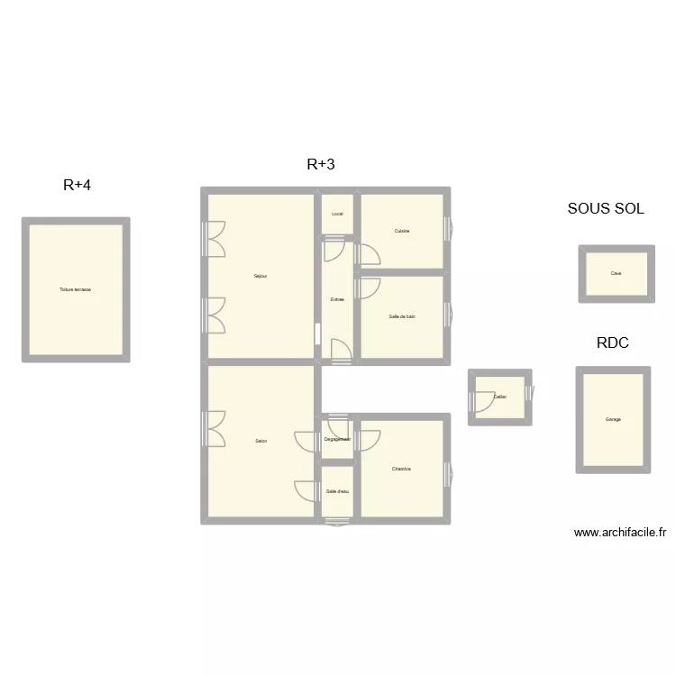 350602649. Plan de 13  et 138 m²