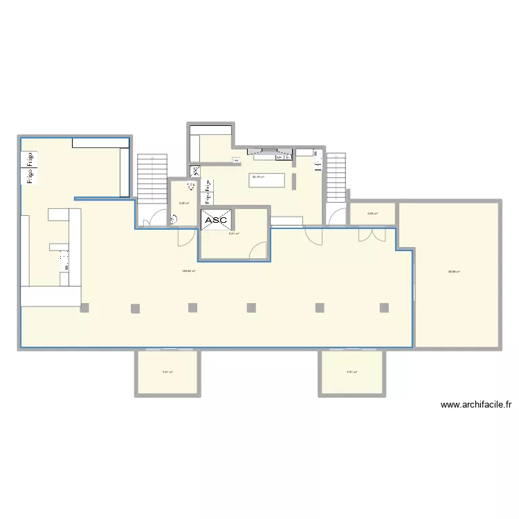 rooftop 7th apres travaux. Plan de 