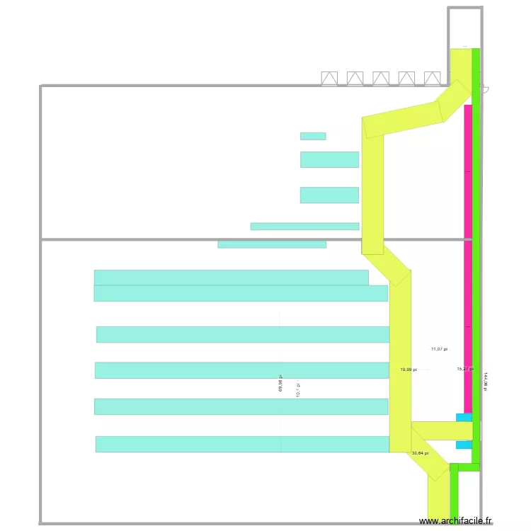 passage actuel. Plan de 