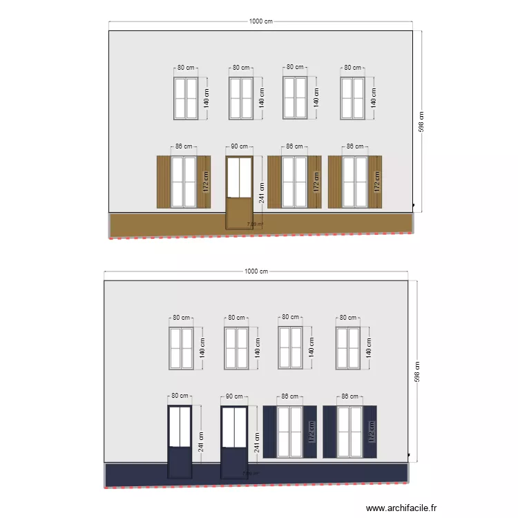 facade. Plan de 