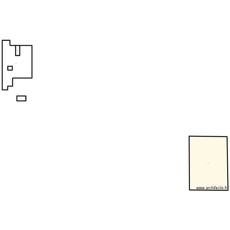 COULAGE. Plan de 5 pièces et 701 m2