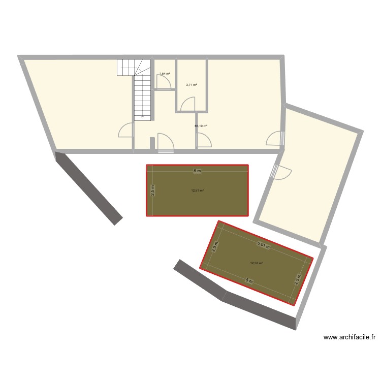 Cabinet. Plan de 0 pièce et 0 m2