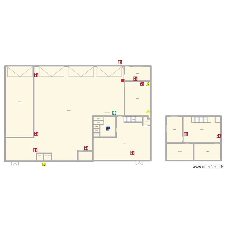 COLAS ATELIER. Plan de 20 pièces et 621 m2
