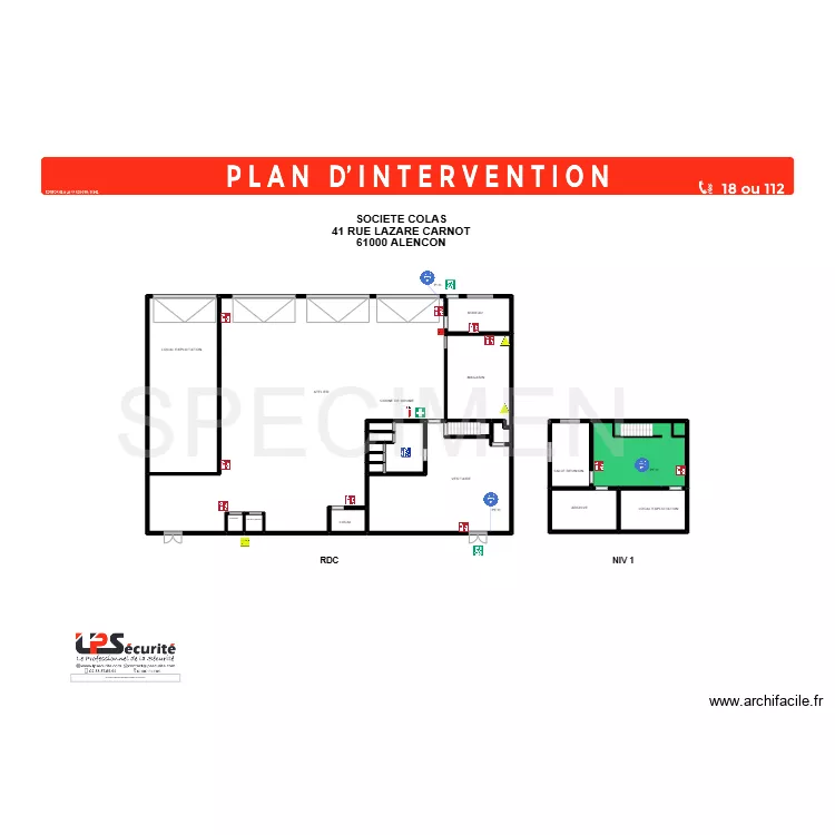 COLAS ATELIER. Plan de 