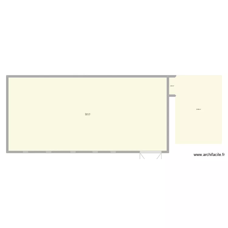 escazlier. Plan de 3  et 284 m²