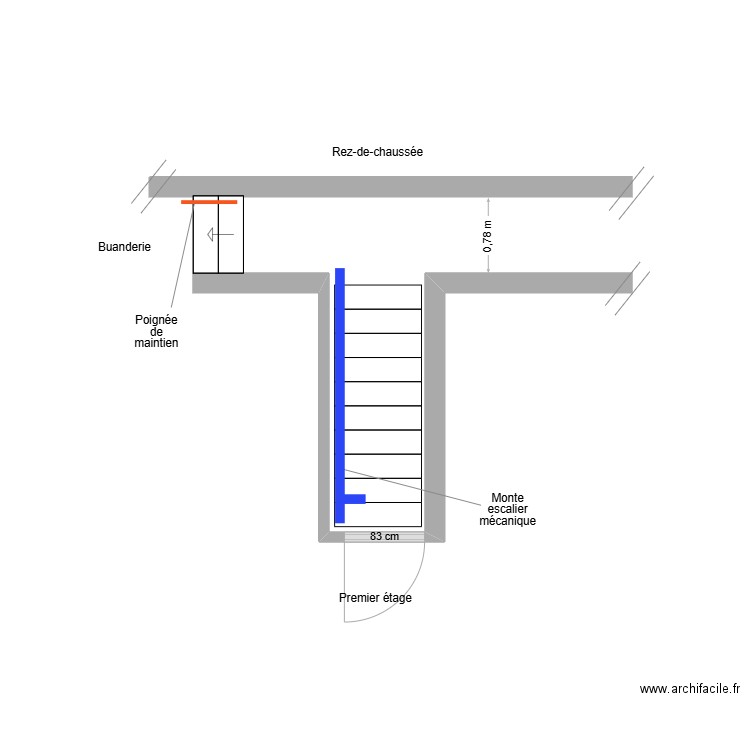 BABY escalier Adaptation. Plan de 0 pièce et 0 m2