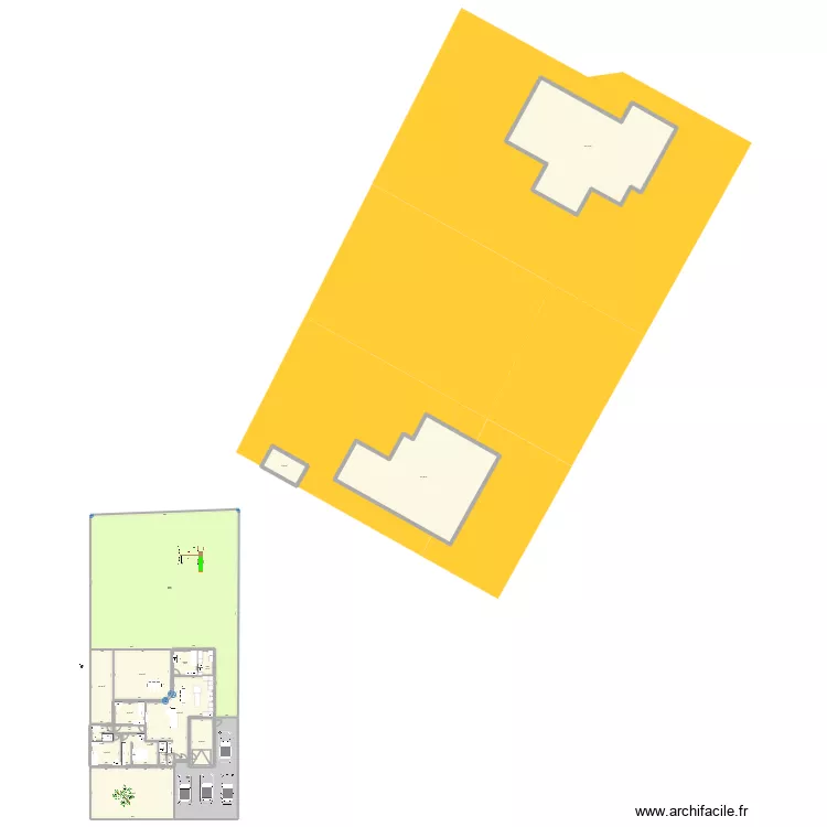 Maison cool bis. Plan de 18  et 1141 m²