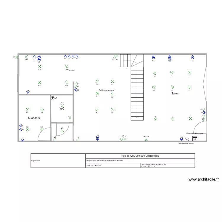 rez de chaussée Achour. Plan de 4 et 65 m² rez de chaussée Achour. Plan de 4 et 65 m²