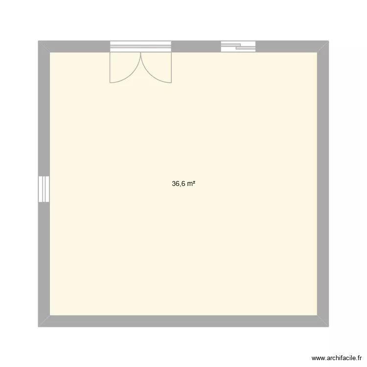 plan 1. Plan de 1  et 37 m²