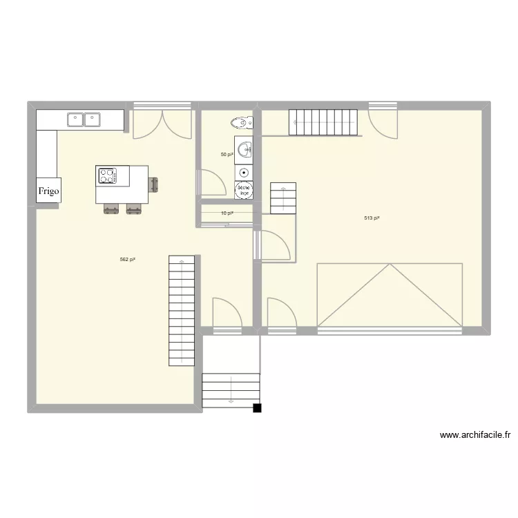FG-63A. Plan de 4  et 106 m²