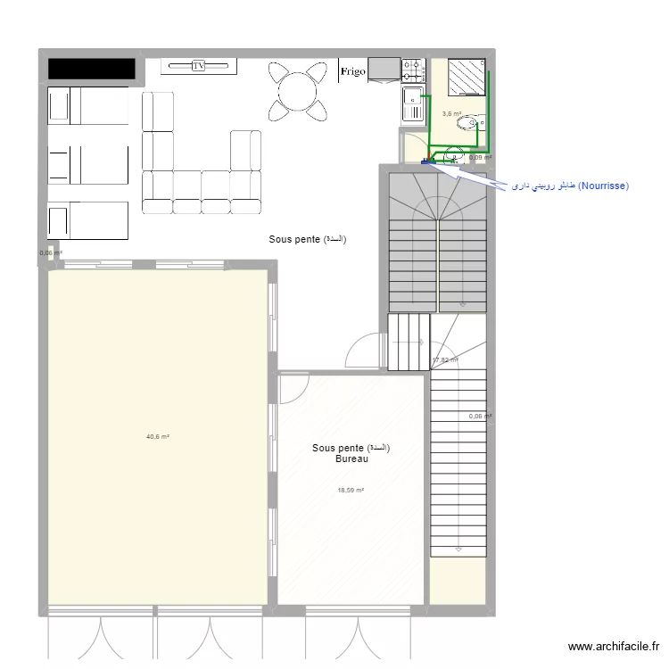 Maison El Houda - Appt N&deg;0 (السدة). Plan de 