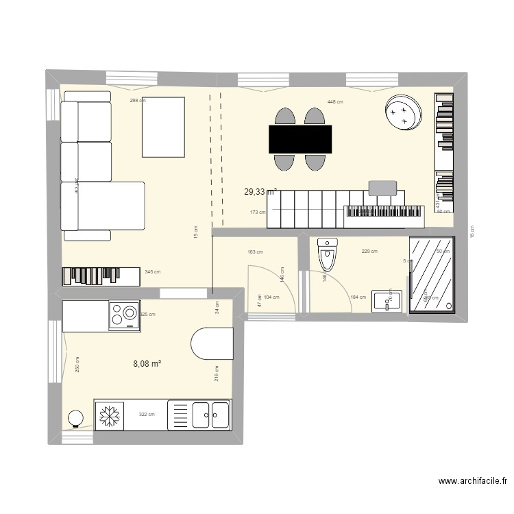 PLAN APPARTEMENT WERDEN  2 TER. Plan de 2 pièces et 37 m2