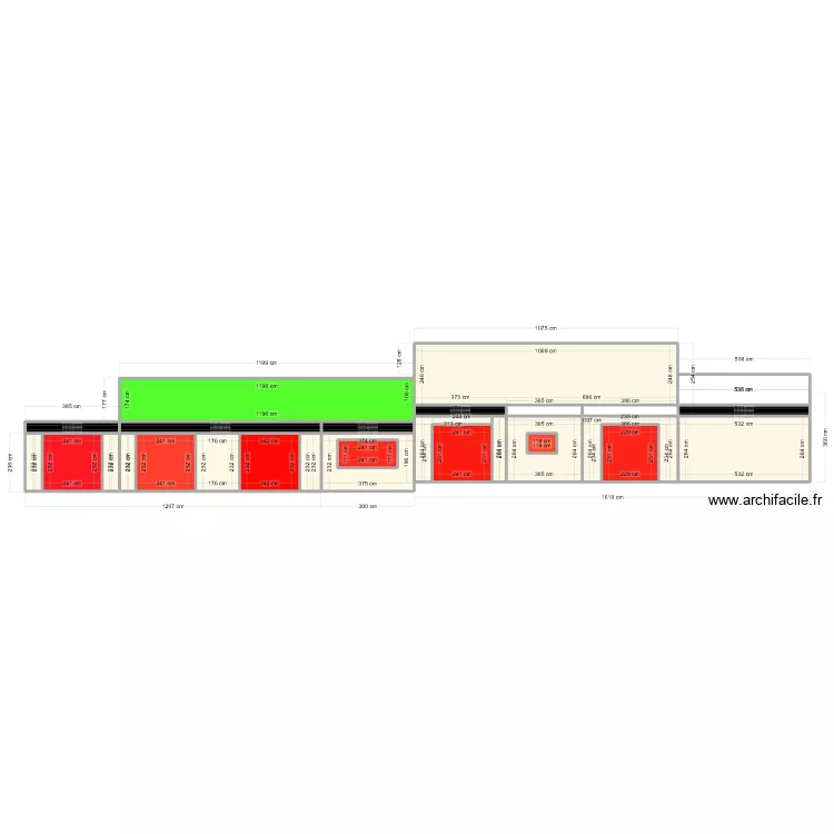 facade avant aa. Plan de 