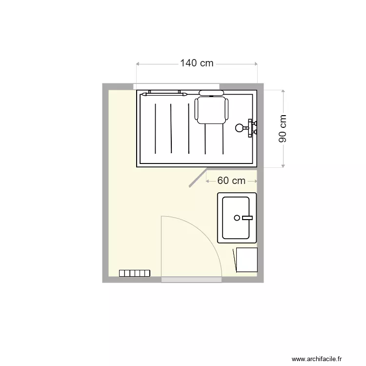 plan apr&egrave;s travaux kerleo. Plan de 