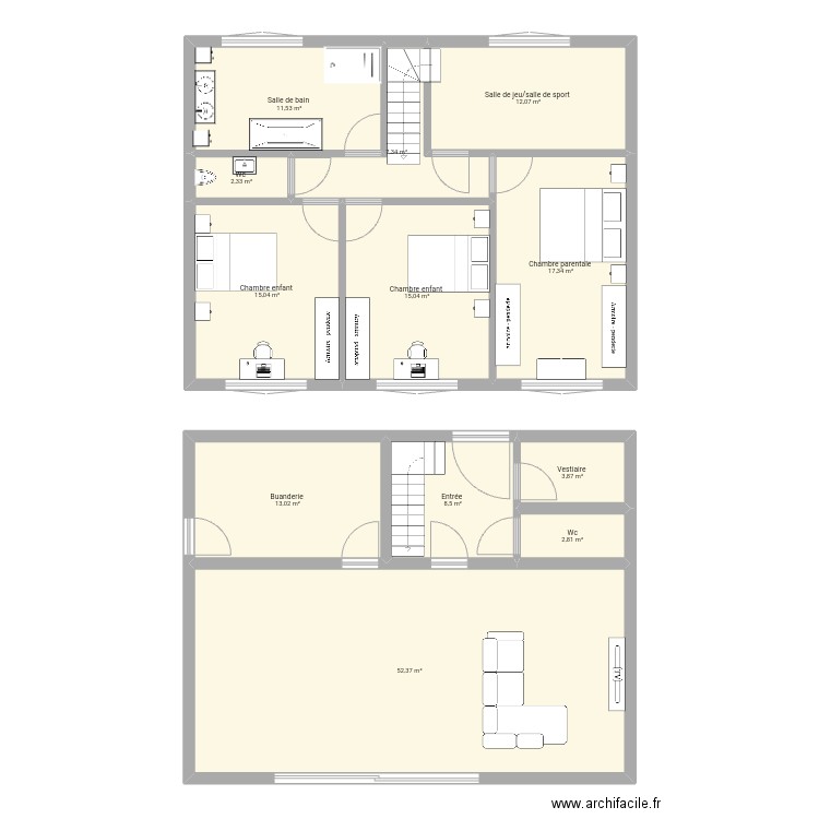 Maison . Plan de 0 pièce et 0 m2
