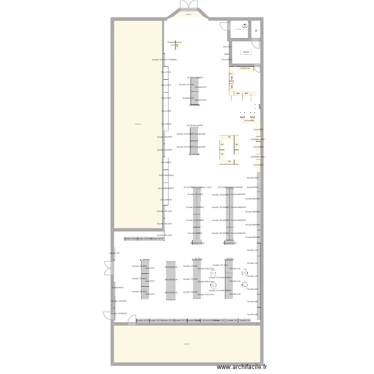 Plan BOULIAC 1. Plan de 4 pièces et 173 m2