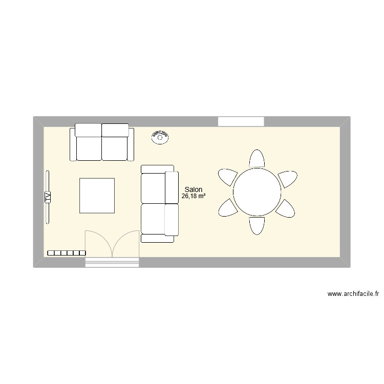 salon. Plan de 0 pièce et 0 m2