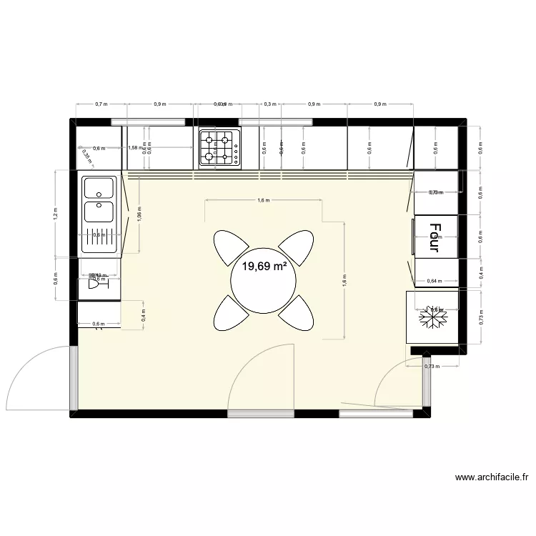 cuisine BATZ. Plan de cuisine BATZ. Plan de