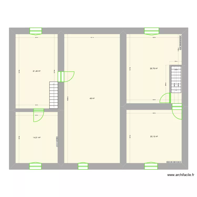 Plan Et 1. Plan de 5 et 131 m² Plan Et 1. Plan de 5 et 131 m²