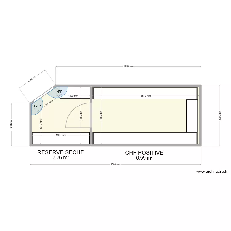 SOUS LE PORCHE CHF + RESERVE. Plan de 