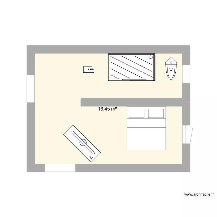 Chambre 1 Resto. Plan de 