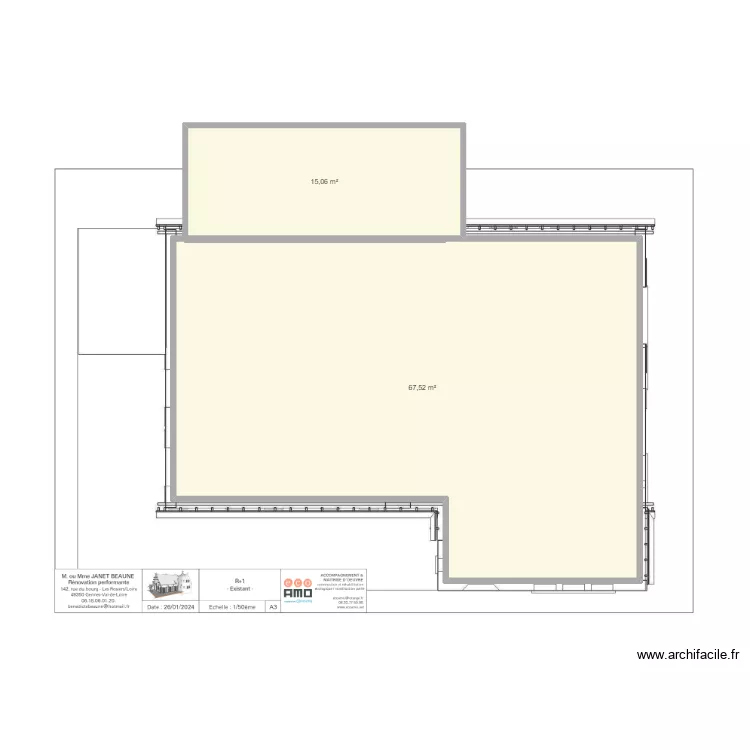 BEAUNE-JANET - RDC. Plan de BEAUNE-JANET - RDC. Plan de