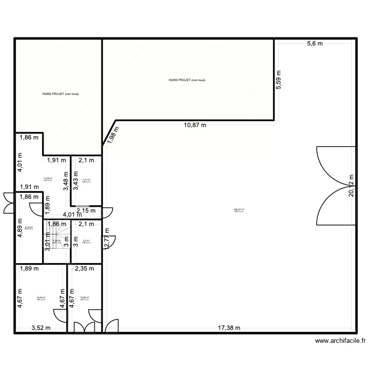 Plan Avant Travaux KHONG-KAEN GYM. Plan de 10 et 466 m² Plan Avant Travaux KHONG-KAEN GYM. Plan de 10 et 466 m²