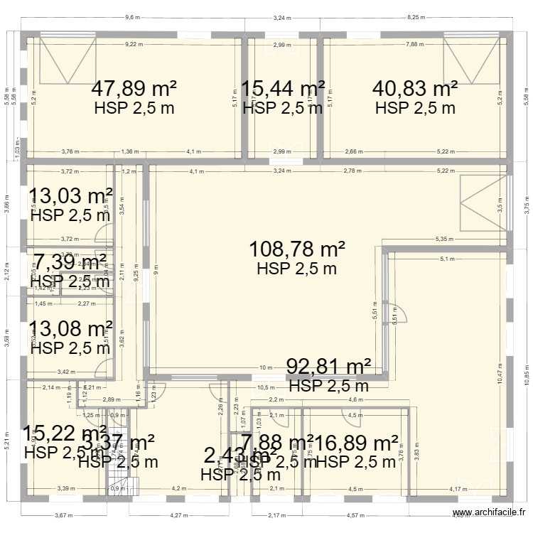 champagnac 1. Plan de 0 pièce et 0 m2