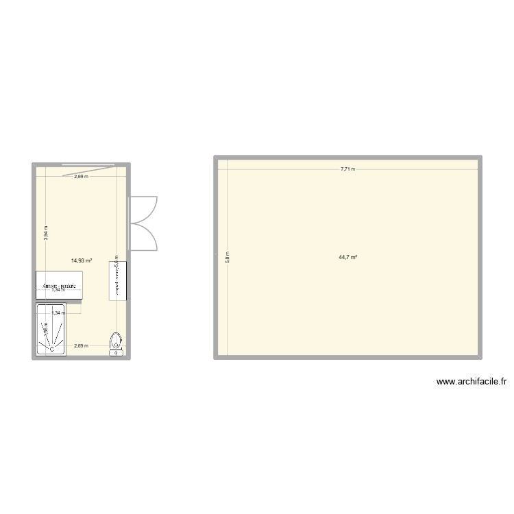 CASA AUBER. Plan de 0 pièce et 0 m2