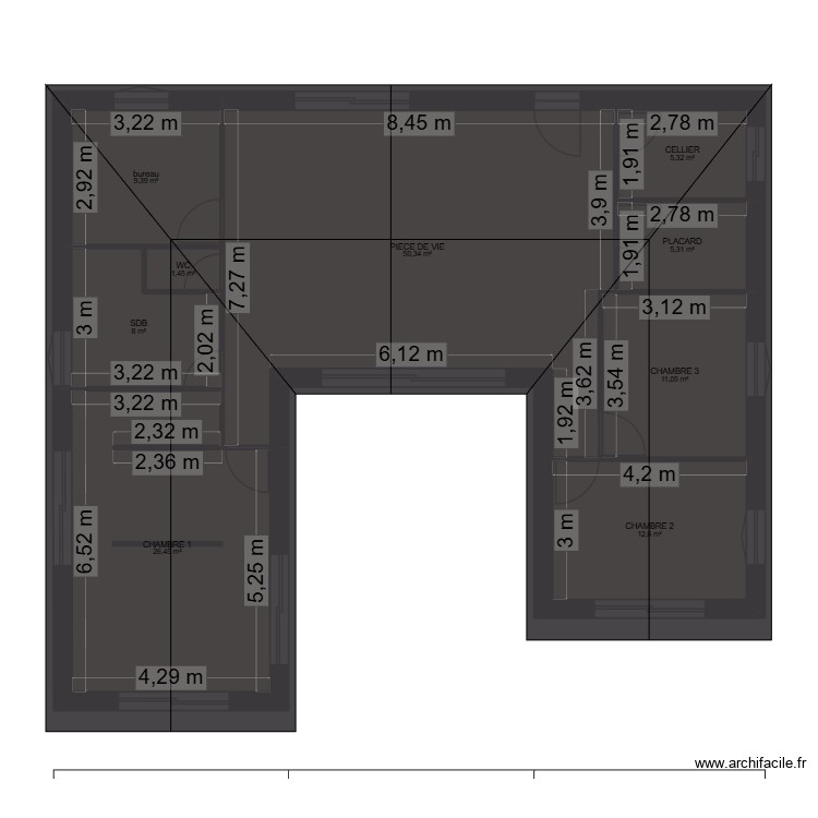 le chastang. Plan de 0 pièce et 0 m2