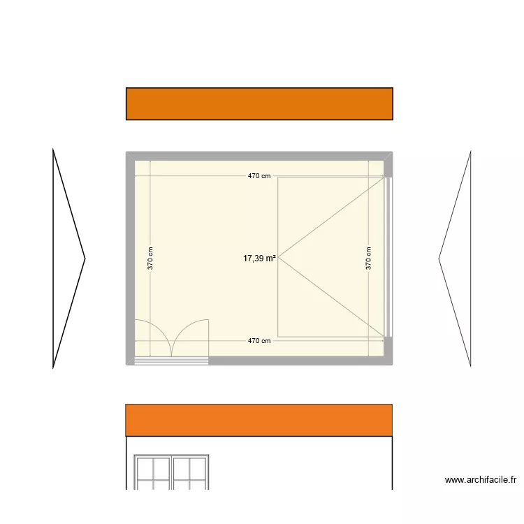 garage 20m2. Plan de 