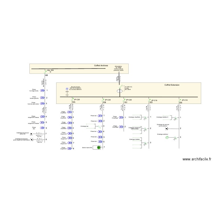 extension cercle V34électrique. Plan de 0 pièce et 0 m2