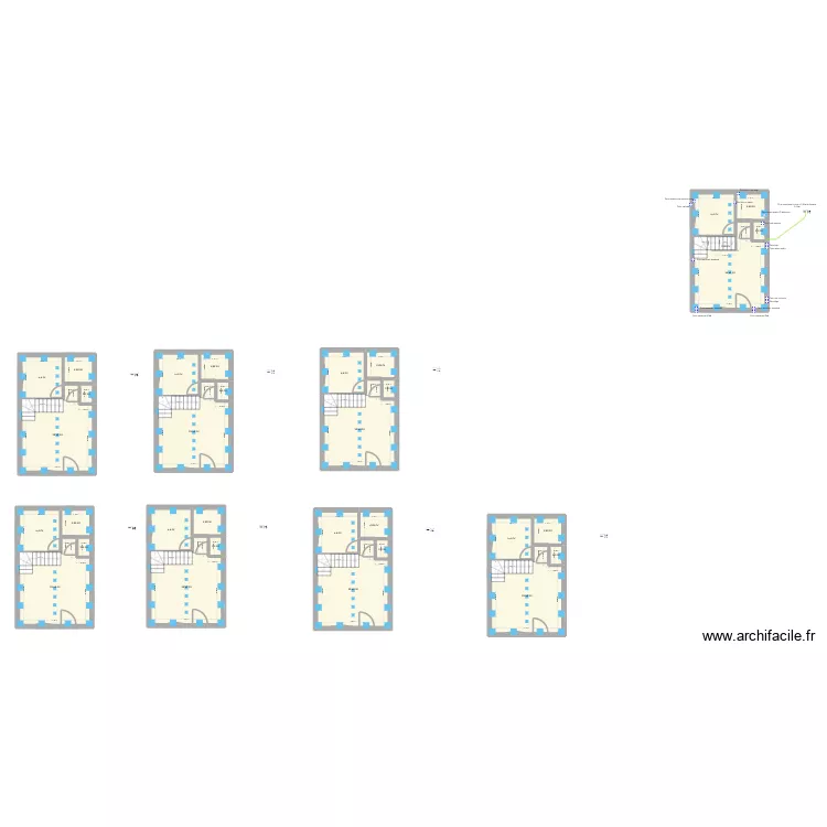 la dernier des derni&egrave;res. Plan de 33  et 238 m²