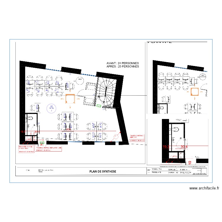 ETLB R+2. Plan de 0 pièce et 0 m2